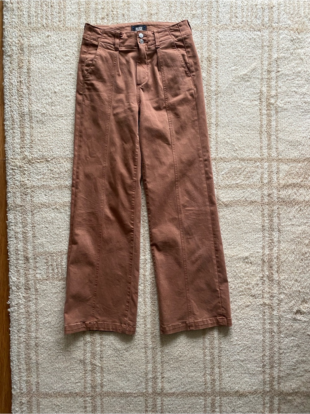 PAIGE Wide-Leg Pants in Vintage Mocha